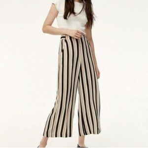 Aritzia Wilfred Faun Wide Leg Crop Pant Sz Small